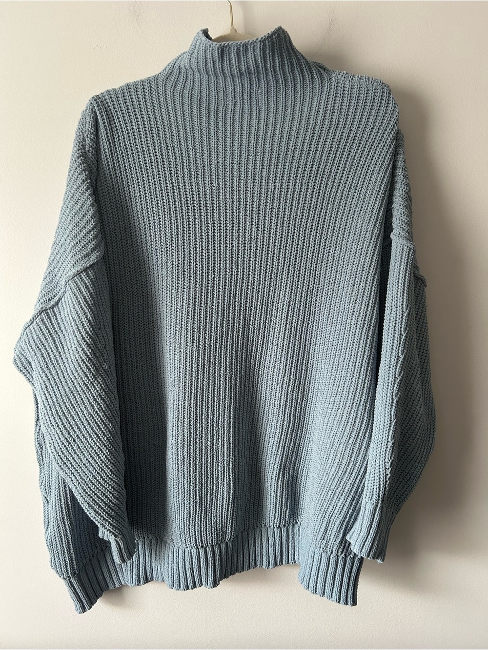 Aerie, chunky knit oversized, mock neck sweater XL - Picture 2 of 6